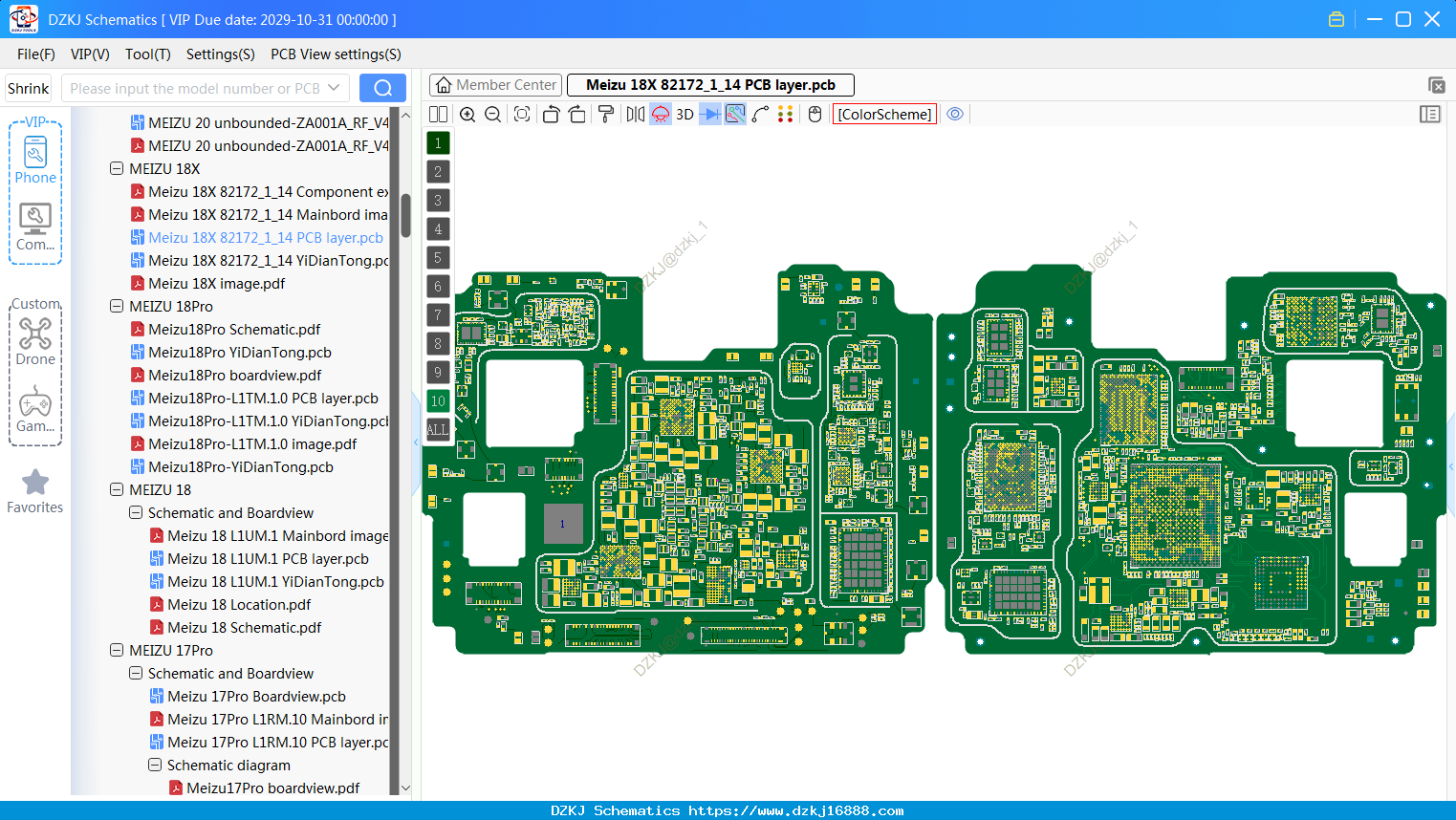 Meizu 18X 82172_1_14 PCB Layer